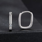 925 Sterling Silver Moissanite 0.16 ct Stud Earrings for Women