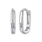 925 Sterling Silver Moissanite 0.16 ct Stud Earrings for Women