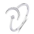 925 Sterling Silver Ring with Pavé Setting CZ