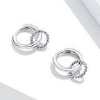 925 Sterling Silver & Oxidized Silver Earrings for Women