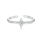 925 Sterling Silver Oxidized Silver 0.12cm Ring for Men