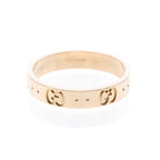 Gucci Icon Ring — Pink Gold, Same Bold Logo