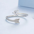 925 Sterling Silver Oxidized Pavé Setting CZ Ring
