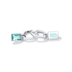 925 Sterling Silver Earrings with Pavé Setting CZ