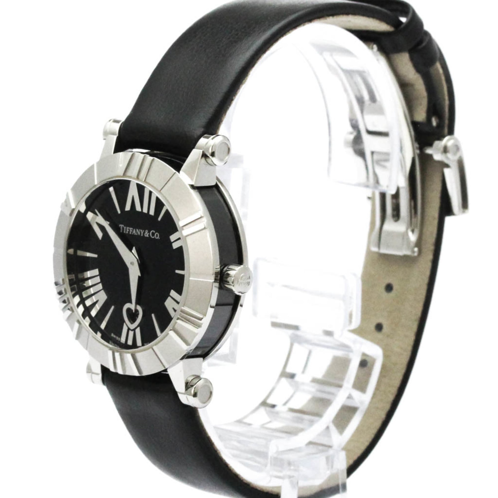 Tiffany & Co. Atlas Black Ceramic & Steel Quartz Watch — TZ13001111A10A41A