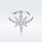 925 Sterling Silver Plated Platinum Pavé Setting CZ Earrings for Women