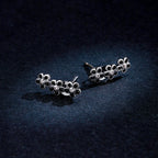 925 Sterling Silver Earrings with Pavé Setting CZ