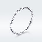925 Sterling Silver+Plated Platinum Ring Size 6 for Women