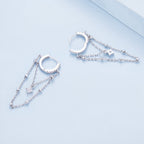 925 Sterling Silver Pavé Setting CZ Earrings for Women