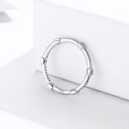 925 Sterling Silver Ring with Pavé Setting CZ - Size 6.0