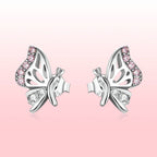 925 Sterling Silver Earrings with CZ in Pavé Setting