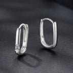 925 Sterling Silver Moissanite 0.16 ct Stud Earrings for Women