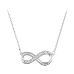 925 Sterling Silver Moissanite 1.5mm Necklace 400+50mm for Women
