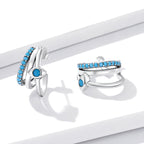 925 Sterling Silver High Quality Turquoise Earrings