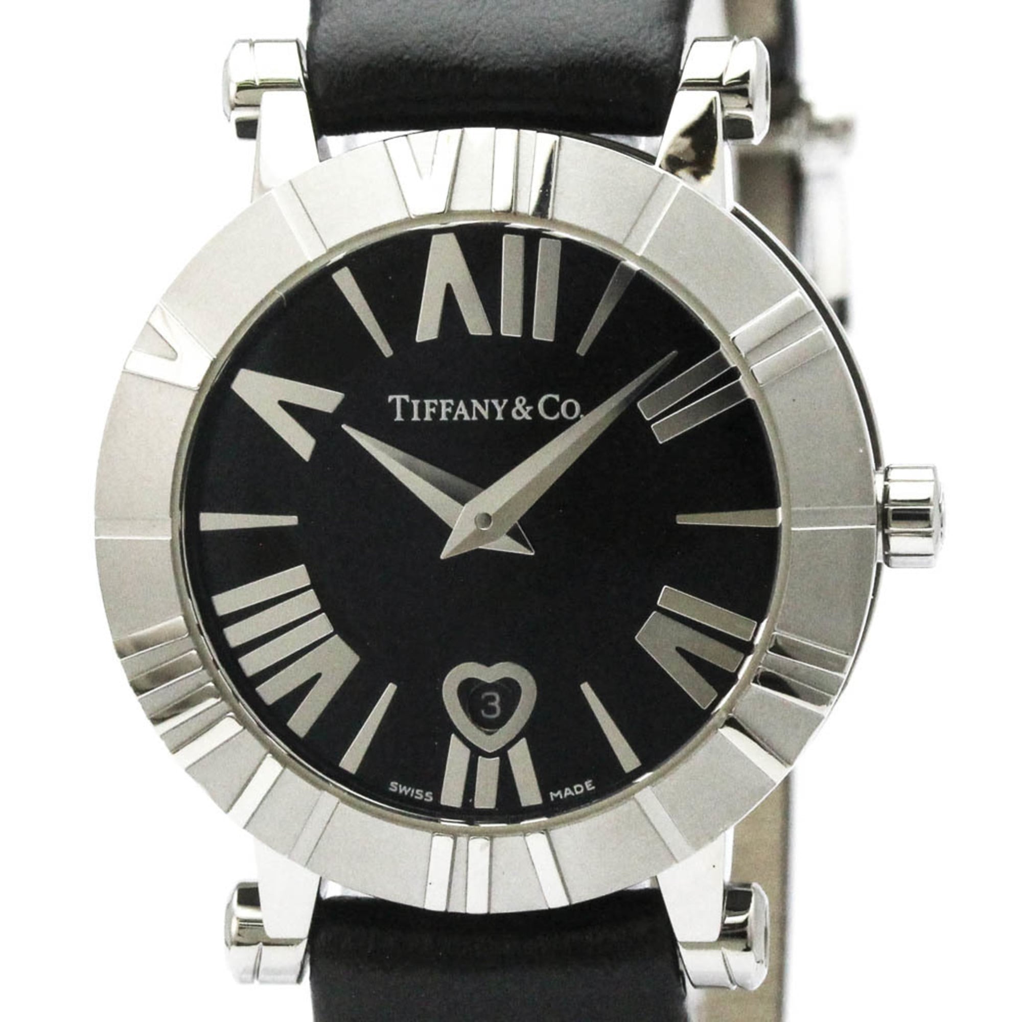 Tiffany & Co. Atlas Black Ceramic & Steel Quartz Watch — TZ13001111A10A41A