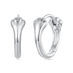 925 Sterling Silver Plated White Gold Earrings for Women