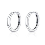 925 Sterling Silver Earrings 1.6*1.5 Size for Unisex