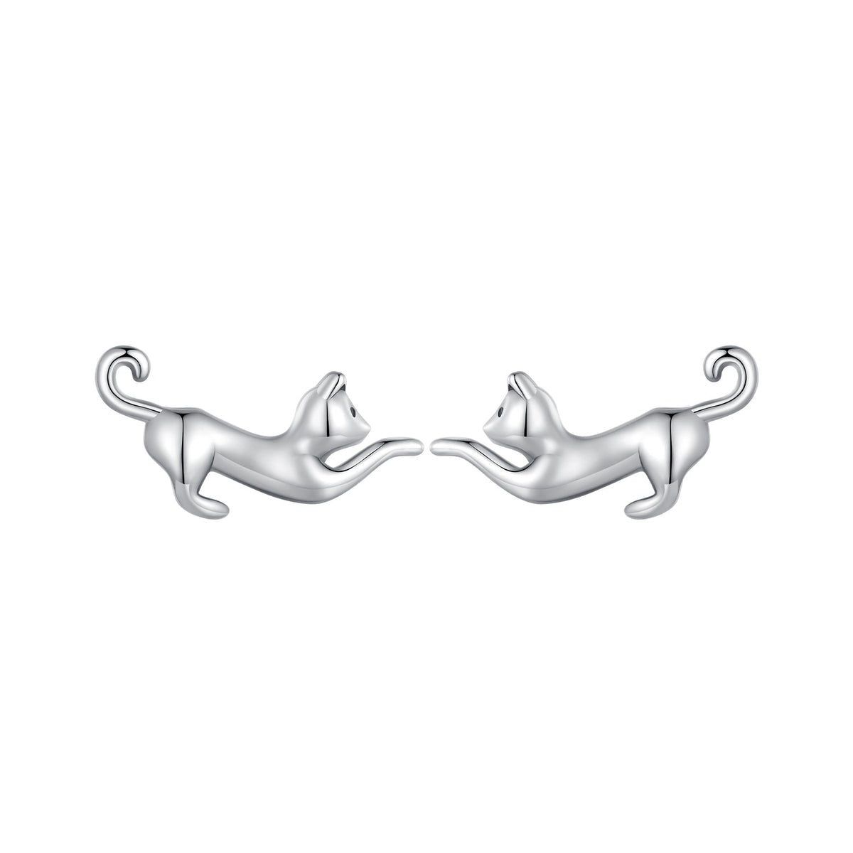 925 Sterling Silver Oxidized Earrings - 7*11mm for Women