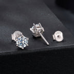 925 Sterling Silver 0.65 Carat Moissanite Earrings for Women