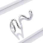 925 Sterling Silver Oxidized 2.5x1.9 cm Pavé Setting CZ Earrings for Women