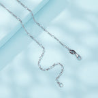 925 Sterling Silver Plated Platinum Necklace for Women