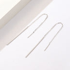 925 Sterling Silver Plated Platinum Earrings