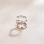 925 Sterling Silver Earrings 1.2*0.8cm with Platinum Plating for Women