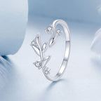 925 Sterling Silver Pave Setting CZ 1.5mm Ring