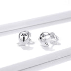 925 Sterling Silver Oxidized Silver Earrings