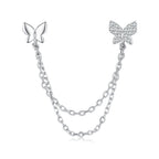 S925 Sterling Silver 40mm Pavé CZ Earrings