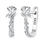 925 Sterling Silver Earrings with Oxidized Finish for Women