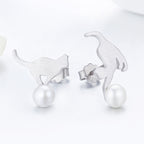 925 Sterling Silver Shell Pearl Earrings for Women