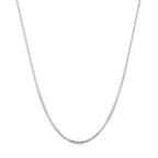 925 Sterling Silver Platinum Plated 45cm Chain Length Necklace for Women