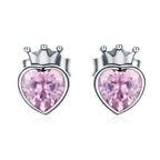 925 Sterling Silver Oxidized Pavé Setting CZ Earrings