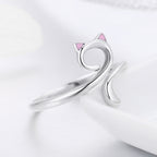 S925 Sterling Silver Adjustable Ring for Women