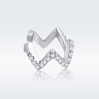 925 Sterling Silver Plated Platinum Pavé CZ Earrings for Women