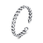 925 Sterling Silver Oxidized Silver Ring for Women