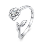 S925 Sterling Silver Pavé Setting CZ Ring for Women