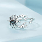 925 Sterling Silver Pavé CZ Oxidized Silver Ring 1.9mm Style E