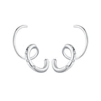 925 Sterling Silver CZ Pavé Earrings for Women