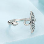 925 Sterling Silver Oxidized Silver Pavé Setting CZ Rings for Women