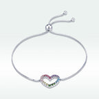 925 Sterling Silver Bracelet with Pavé Setting CZ