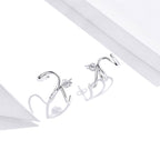 925 Sterling Silver Oxidized Earrings for Women