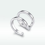 925 Sterling Silver Earrings 1.2*0.8cm with Platinum Plating for Women