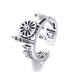 S925 Sterling Silver 1.2 cm Wide Ring