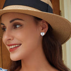 S925 Oxidized Silver 11mm Earrings for Women