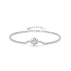 925 Sterling Silver 1 Carat Moissanite Bracelet for Women