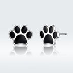 925 Sterling Silver Earrings with Enamel Finish