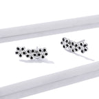 925 Sterling Silver Earrings with Pavé Setting CZ