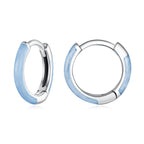 925 Sterling Silver Enamel Oxidized Earrings for Women